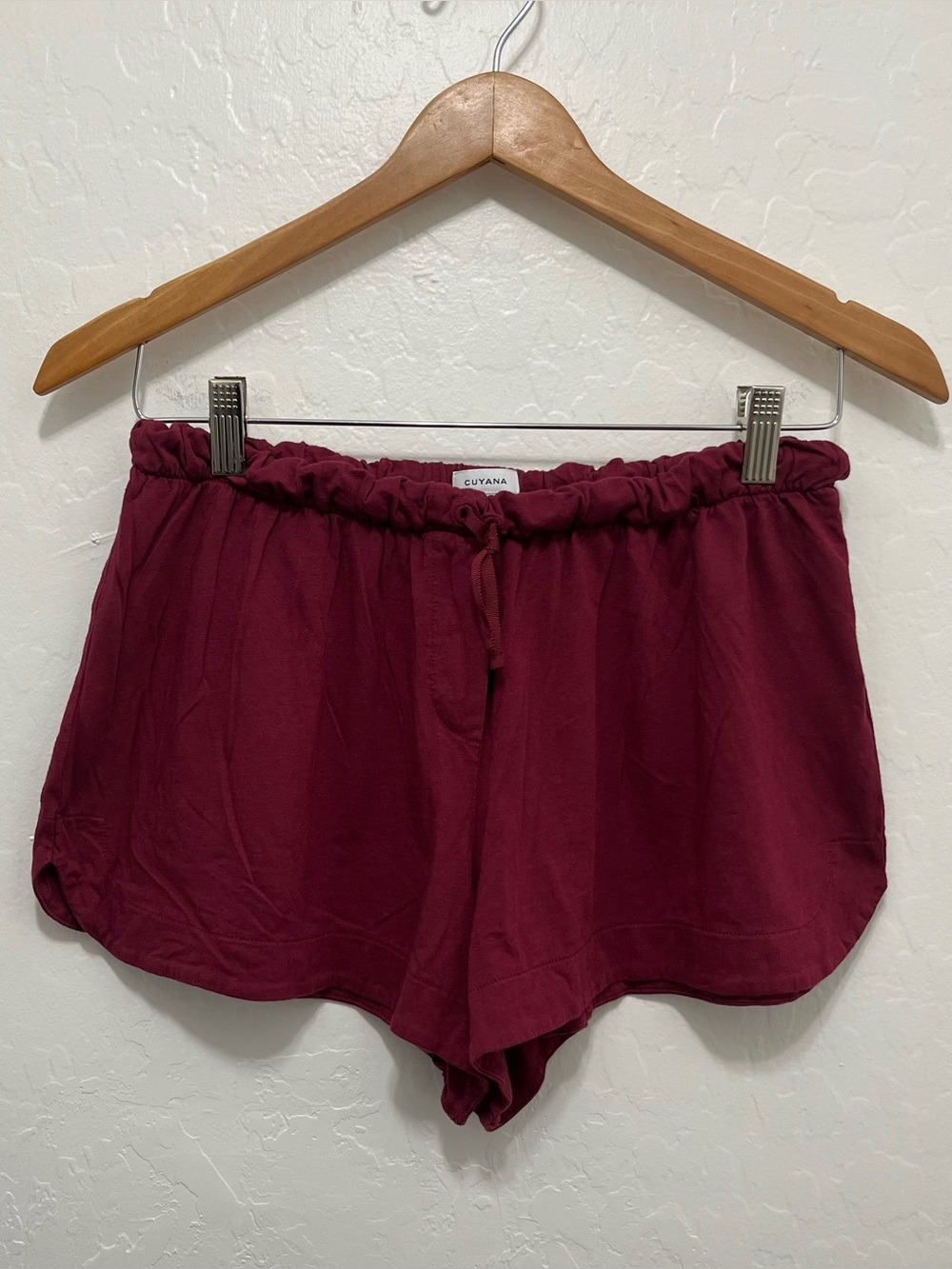 Cuyana Pima Cotton Modal Blend Sleepwear Loungewear Shorts Size L